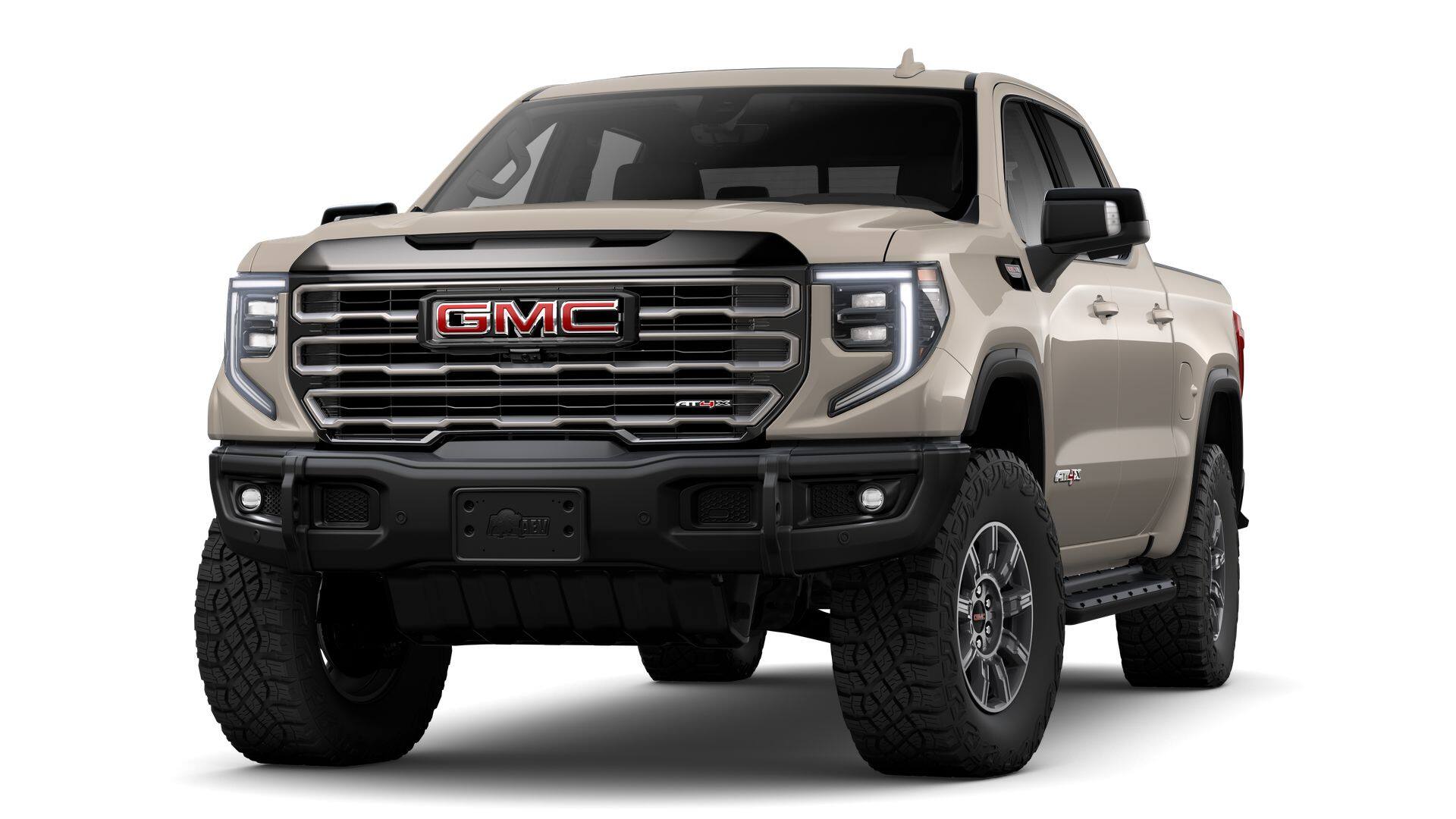 2026 GMC Sierra 1500 AT4X in Coastal Dune — front three-quarter view
